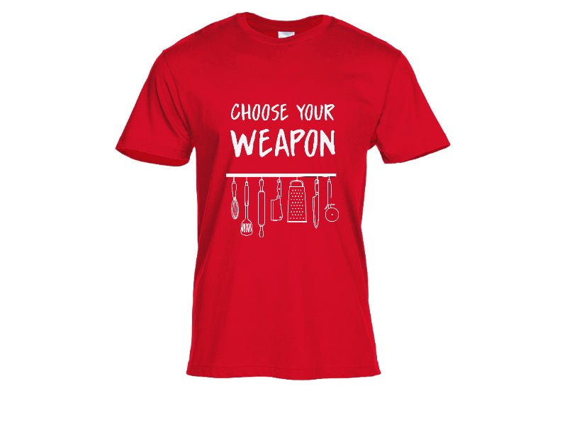 Тениска Choose Your Weapon - Магазин ГотинкоТениска Choose Your WeaponМъжки тенискиМагазин Готинко