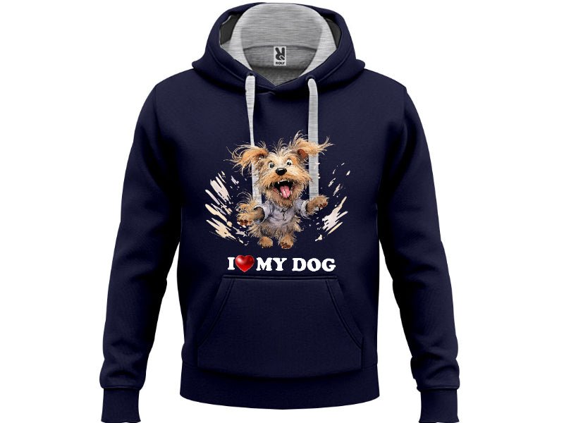 Худи I Love My Dog - Магазин ГотинкоХуди I Love My DogМъжки худитаМагазин Готинко