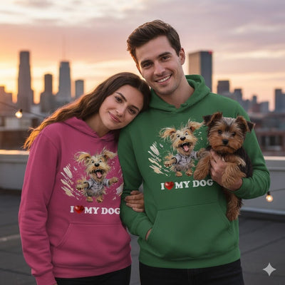 Худи I Love My Dog - Магазин ГотинкоХуди I Love My DogМъжки худитаМагазин Готинко