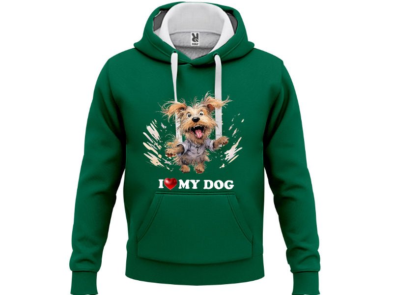 Худи I Love My Dog - Магазин ГотинкоХуди I Love My DogМъжки худитаМагазин Готинко