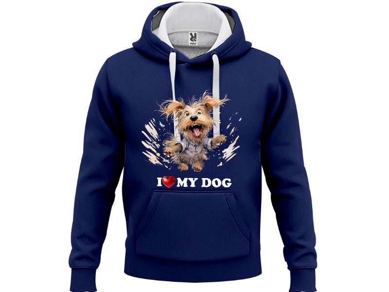 Худи I Love My Dog - Магазин ГотинкоХуди I Love My DogМъжки худитаМагазин Готинко