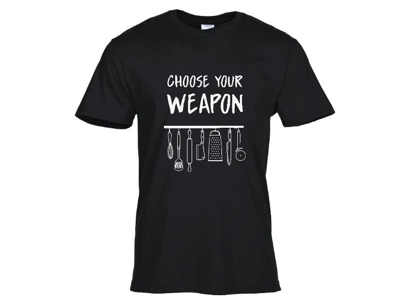 Тениска Choose Your Weapon - Магазин ГотинкоТениска Choose Your WeaponМъжки тенискиМагазин Готинко
